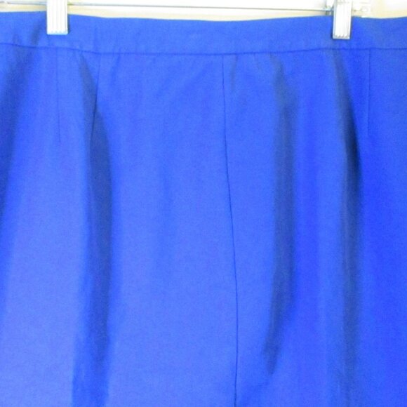 Talbots Plus Size Womens Pencil/Straight Skirt, Front Zipper Cobalt Blue Size 20 - Picture 7 of 11